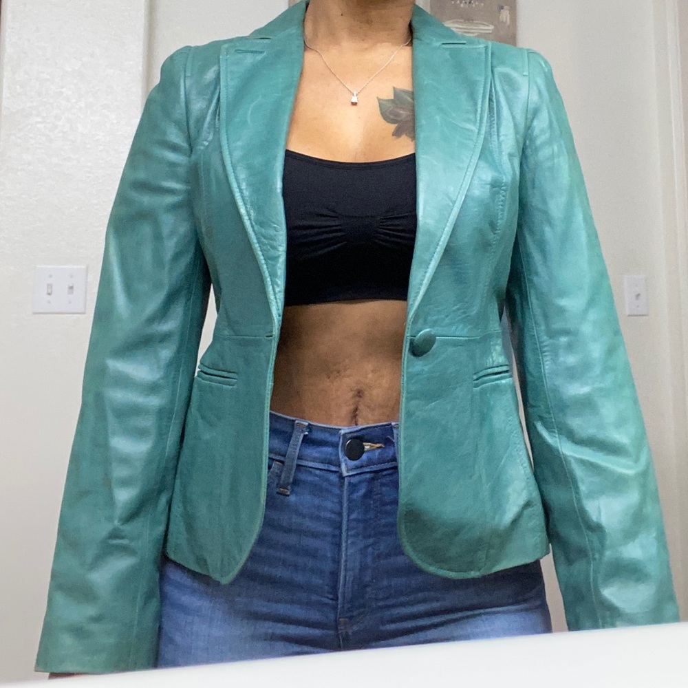 Loft Women’s Leather Blazer
